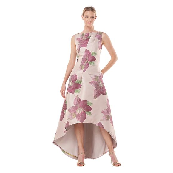 Kay Unger NWT Palmer Hi-Low Dress in Blush/Rose Size 6 - Picture 1 of 7